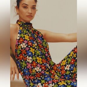 Anthropologie Tessanne Flower Jumpsuit